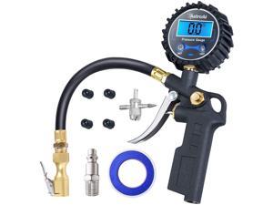 AstroAI Digital Tire Inflator with Pressure Gauge, 250 PSI Air Chuck and Compressor Accessories Heavy Duty with Rubber Hose and Quick Connect Coupler