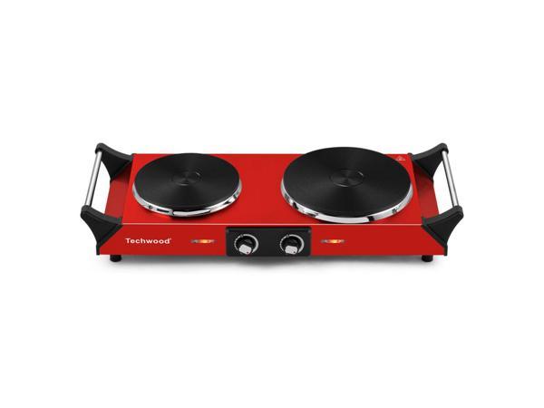  Hot Plate, CUSIMAX Double Burner Hot Plate for Cooking, 1800W  Dual Control Portable Stove Countertop Electric Burner Infrared Cooktop,  Stainless Steel Black Marble: Home & Kitchen
