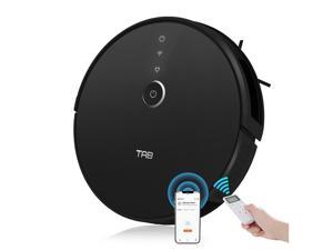TAB Robot Vacuum Cleaner, Quiet&Slim Robotic Vacuums with 2200Pa Suction, Infrared Sensor, Self-Charging, Works with WiFi/App/Alexa/Google Home, Ideal for Pet Hair, Carpet, Hard Floors