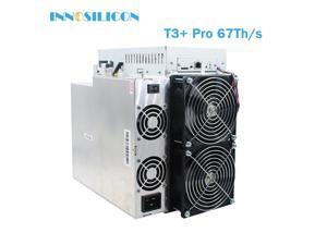 Innosilicon T3+ Pro 67Th/s BTC miner 3300W SHA-256 bitcoin mining machine Asic miner Better than T3+ replace antminer S17 S17+ S17 pro Innosilicon T3+ Pro 67Th/s BTC miner 3300W SHA-256 bitcoin mining machine Asic miner Better than T3+ replace antminer S17 S17+ S17 pro