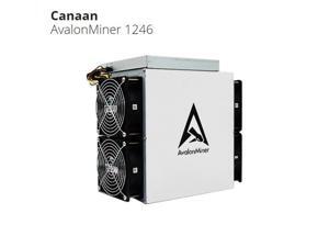 AvalonMiner 1246 83TH/s Bitcoin Miner Asic Miner Crypto SHA-256 BTC Mining Machine BCH With Original Power Supply 3420W AvalonMiner 1246 83TH/s Bitcoin Miner Asic Miner Crypto SHA-256 BTC Mining Machine BCH With Original Power Supply 3420W