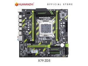 HUANANZHI X79 ZD3 X79 motherboard LGA2011 M-ATX SATA3 USB3.0 PCI-E 16X NVME NGFF M.2 SSD support REG ECC RAM Xeon E5 C2/V1/V2CPU