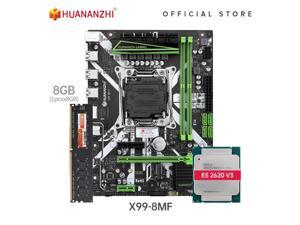 HUANANZHI X99 8M F X99 Motherboard with Intel XEON E5 2620 V3 with 1*8G DDR4 NON-ECC memory combo kit set