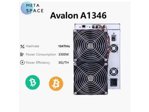 New Release Avalon Made A1346 104THS Bitcoin Miner 3300W BTC Asic Miner Crypto Machine Avalonminer 1346 104T Bitcoin Mining Rig Better Than A1246 A1166 pro A1126