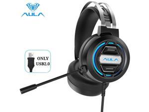 AULA S603 Gaming Headphones Wired Headset Gamer Headphones Deep Bass Stereo Earphone with Microphone for PC Computer PS4 Laptop AULA S603 Gaming Headphones Wired Headset Gamer Headphones Deep Bass Stereo Earphone with Microphone for PC Computer PS4 Laptop