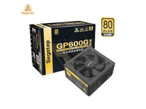 Segotep GP600G 500W PC Power Supply 80Plus Gold PSU 12V Active PFC Universal AC Computer Gaming Power Supplies with 120mm Fan US Plug