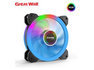 Great Wall DM 120mm RGB PC Case Fan Mute Heatsink Cooler for Computer PC RF RC 16 Adjustable LED CPU Cooling Fan Great Wall DM 120mm RGB PC Case Fan Mute Heatsink Cooler for Computer PC RF RC 16 Adjustable LED CPU Cooling Fan
