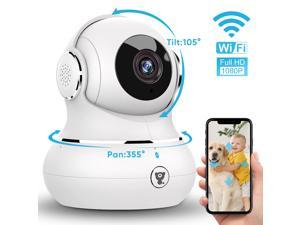 Littlelf 1080p Indoor Wireless Video Security IP Camera with Pan/Tilt, 2.4GHz, 2-Way Audio, Wide 110° Viewing Angle and Night Vision Home Camera WiFi Camera - OEM