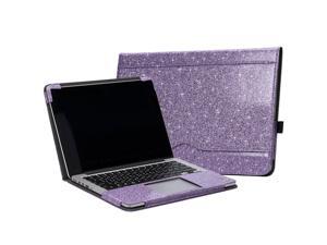 TYTX MacBook Air Leather Case 13 Inch 2020 2019 2018 (A2337 A2179 A1932) Laptop Sleeve Protective Folio Book Cover (New MacBook Air 13", Shining Purple)