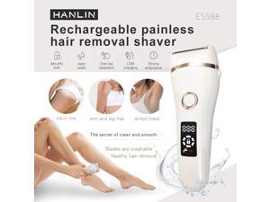 HANLIN-ES588 Waterproof Rechargeable Painless Body Hair Removal Knife (USB Rechargeable) #Waterproof #USB #electric Body Knife #private part #bikiniline #armpithandhair #leghair