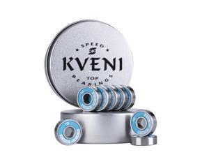 Ceramic Skateboard Bearings, Premium 608rs Ball Bearing - Pro Longboard Bearings for Quad Skate, Inline Roller Blades, Scooters, Spinners,ABEC, 8 Pcs