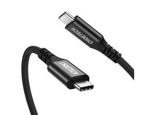 CHOETECH USB C to USB C 3.1 Gen 2 10GbpsCable (20V/5A, 4K Video, 6.6ft) Compatible with Thunderbolt 3, USB 3.1 Gen 1 for MacBook Pro/MacBook Air, iMac Pro, Samsung Galaxy S10/Note 10