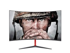 Computer Monitor, 27-Inch Curved Display 75Hz Wide Viewing Angle, Narrow Bezel, Wall-Mountable, High-Definition HDMI Desktop Computer Computer Monitor, 27-Inch Curved Display 75Hz Wide Viewing Angle, Narrow Bezel, Wall-Mountable, High-Definition HDMI Desktop Computer