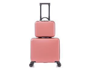 Apelila 4PC Luggage Sets PC Material Hardshell Luggage Set Lightweight Hard  Shell Travel Suitcases w/Spinner Wheels 18-28inch