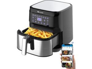 Proscenic T21 Smart Air Fryer XL 5.8 QT for Home, Multi Functions Digital Touchscreen 1700W Electric Airfryer Oilless Roasting Preheat Keep Warm, WiFi Alexa APP Control Online Recipes Easy Cook