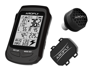 AROFLY ELITE A1 - The Smallest and Most Affordable Power Meter, with Exclusive GPS Computer, Strava Compatible