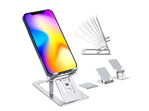 Cell Phone Stand,Bimawen Foldable Aluminum Alloy Ultra Slim Cell Phone Holder for Desk,or Device from 3" to 13"