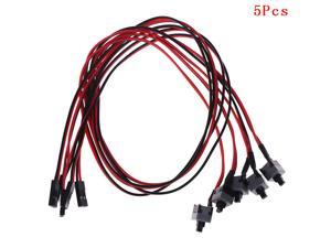 5PCS 50cm Computer Cases Power Switch Cable Motherboard PC Switches Reset Computer Power Momentary Automatically Reset Push Button