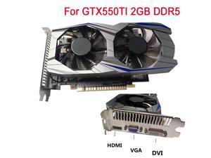 For GTX 550TI 2GB DDR5 PCI-E Graphics Card PCI Express 2.0 HDMI-Compatible/VGA/DVI Graphics Card