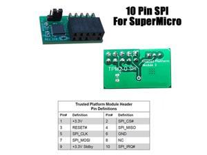 TPM 2.0 Module  For SuperMicro AOM-TPM-9670V 10Pin SPI TPM 2.0 Module Trusted Platform
