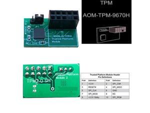For SuperMicro AOM-TPM-9670H 10Pin SPI TPM 2.0 Module Trusted Platform