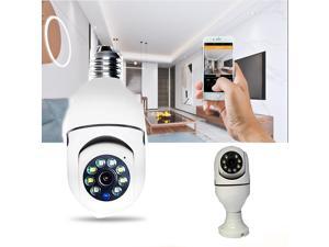 Embedded 360° Home Security WiFi Wireless Camera Two-way Intercom+Lamp Holder