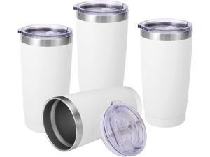 Mr. Coffee Java Quest 4 Piece 23 oz Stainless Steel Tumbler Set with Lids  and Straws in Assorted Colors