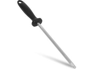 10 Inches Kitchen Knife Sharpener - Carbon Steel Knife Sharpening with Non-Slip Handle , Kitchen Chef Professional Knife Scissors Sharpener