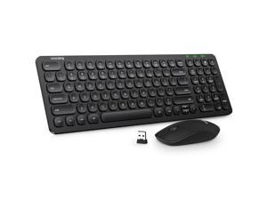 VicTsing Wireless Keyboard And Mouse 2.4G Ultra Slim Silent Keyboard Noise Reduction Computer Mouse For PC Laptop Mac Win.
