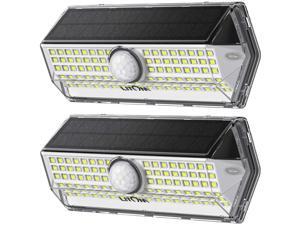 LITOM 2 Pack Solar Lights Outdoor, LITOM Upgraded Solar Motion Sensor Light with 4 Lighting Modes IP67 Waterproof Rating Durable Security Lights for Yard, Garden, Patio LITOM 2 Pack Solar Lights Outdoor, LITOM Upgraded Solar Motion Sensor Light with 4 Lighting Modes IP67 Waterproof Rating Durable Security Lights for Yard, Garden, Patio