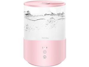 Homasy Cool Mist Humidifier, Air Humidifier Humidifying Unit Essential Oil Diffuser with 2.5L Water Tank, 7-color LED Mood Lights, Adjustable Mist Mode, Sleep Mode, Waterless Auto Shut Off Pink