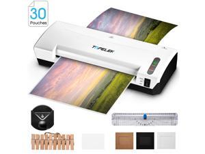 TOPELEK 5-in-1 Laminator Machine, A4 Laminator with 30 Laminating Pouches, 2 Roller Hot and Cold Laminating System, Paper Trimmer, Corner Rounder for Home/School/Office, Laminate for A4/A5/Card
