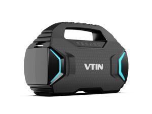 VTIN SoundHot R7 Portable Bluetooth Speaker, Outdoor Bluetooth Speaker with Powerful Bass, Wireless Stereo Pairing Speaker with 30H Playtime, 4000mAh Power Bank, for Party, Camping, Hiking