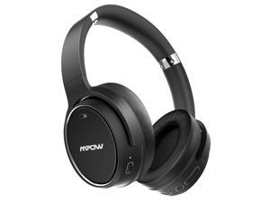 Mpow H19 100Hrs Hybrid Active Noise Cancelling Headphones, Hi-Fi Sound, Deep Bass, Over Ear Wireless Headphones with Built-in Mic, Fashion Comfy, Fast Charge, Travel