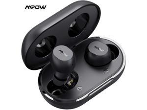 Mpow M12 Bluetooth Earbuds, Wireless Charging & USB-C Charging Case Bluetooth Earphones Headphones w/Dual Mic, Bass Sound/IPX8 Waterproof/Touch Control/25 Hrs/Dual Modes