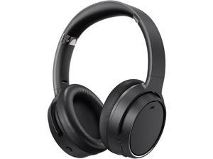 Mpow H19 Hybrid Active Noise Cancelling Headphones, Hi-Fi Sound, Deep Bass, Over Ear Wireless Headphones with Built-in Mic, Fashion Comfy, Fast Charge, Style&Comfy for TV, PC, Travel, Home Office