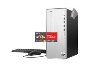 HP Pavilion Desktop Computer PC AMD Ryzen 5 5600G 6Coreup to 42 GHz 64 GB RAM 1 TB SSD  2 TB HDD WiFi 5 and Bluetooth 42 Win 11 Pro