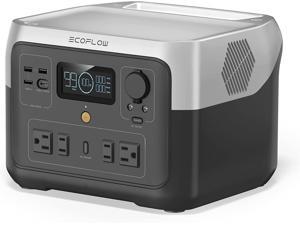 EcoFlow Portable Power Station RIVER 2 Max 512Wh LiFePO4 Battery 1 Hour Fast Charging Up To 1000W Output Solar Generator Solar Panel Optional for Outdoor CampingRVsHome Use