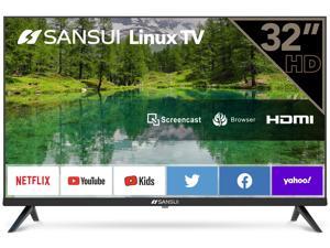 SANSUI ES32S1N, 32 inch HD HDR Smart TV with Screen Share, HDMI, USB