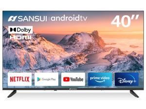 SANSUI ES40V1FA, 40 inch 1080p FHD Smart Android TV with Google Assistant(Voice Control), Screen Share, HDMI, USB(2022 Model-Android 11 OS)