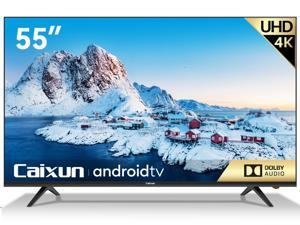 Caixun EC55S1A, 55 inch 4K UHD HDR Smart Android TV with Google Assistant (Voice Control), Screen Share, HDMI, USB (2021 Model)