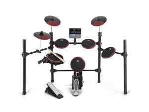 Mustar Electric Drum Set, Eight Piece Electronic Drum Kit, Drum Throne, Drum Sticks & Audio Cables, 225 Sounds, Stable Steel Frame