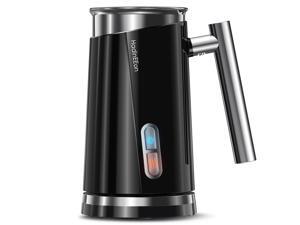 HadinEEon Milk Frother, Electric Milk Steamer & Frother for Capuccino, Latte, Hot Chocolate, Automatic Hot Cold Milk Frother Warmer (4.4/10.1 oz), Milk Heater Coffee Frother Foam Maker w/ Two Whisks HadinEEon Milk Frother, Electric Milk Steamer & Frother for Capuccino, Latte, Hot Chocolate, Automatic Hot Cold Milk Frother Warmer (4.4/10.1 oz), Milk Heater Coffee Frother Foam Maker w/ Two Whisks