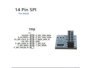 Security Module For ASUS TPM 2.0 SPI Card Module 14-1 Pin Safety block Motherboard Windows 11