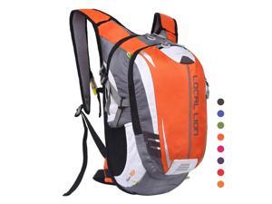 LOCALLION Cycling Backpack Outdoor Sports Hiking Camping Daypack Travel Waterproof Rucksack Orange