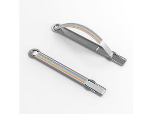SleekStrip Ultra Thin Phone Grip X Stand - Chrome Base x Light Rainbow Strip