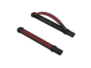 SleekStrip Ultra Thin Phone Grip X Stand - Matte Carbon Base x Burgundy Red Strip