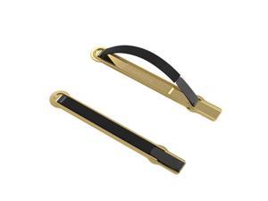 SleekStrip Ultra Thin Phone Grip X Stand - Gold Base x Jet Black Strip