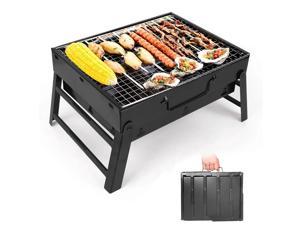 Portable Barbecue BBQ Grill Foldable BBQ Grill Charcoal Barbecue BBQ Grill For Outdoor Camping Cooking Party 14.5x10.5x7.5inch