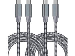 USB C to USB C Cable,6.6FT 100W(20V/5A) USB Type C Fast Charging Cable PD Charger Nylon Braided USB C Cord Compatible with Samsung Galaxy S21/S21+/S20+ Ultra, MacBook Air/Pro